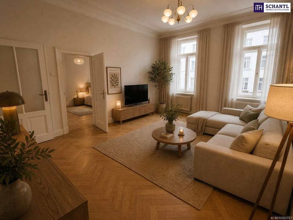 Noch keine Schönheit – aber viel Potenzial! Raumwunder - Selbst Gestalten! Sanierungsbedürftige Altbauwohnung! U-Bahn ums Eck + Traumhaft renoviertes Altbauhaus + Optimalste Infrastruktur und Anbindung!