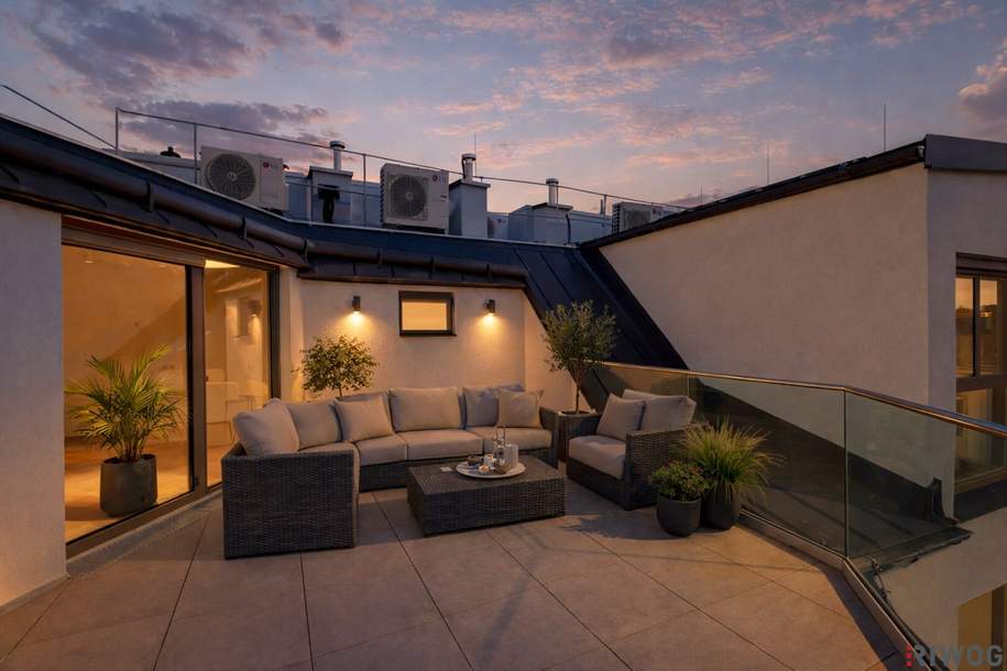 ERSTBEZUG II MAISONETTE MIT 27m² TERRASSE UND 51m² WOHNKÜCHE II LUFTWÄRMEPUMPE UND KLIMA II NÄHE AKH UND U6 ALSER STRASSE II ANLEGERPREIS, Wohnung-kauf, 1.259.900,€, 1090 Wien 9., Alsergrund