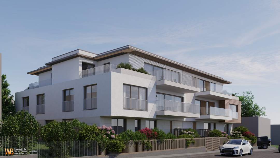 Gartenseitige Balkonwohnung! Perfektes Wohnprojekt in herrlicher Grünruhelage in Breitensee! Höchster Wohnkomfort mit Wärmepumpe, Klima, Photovoltaik und Smart Home System!