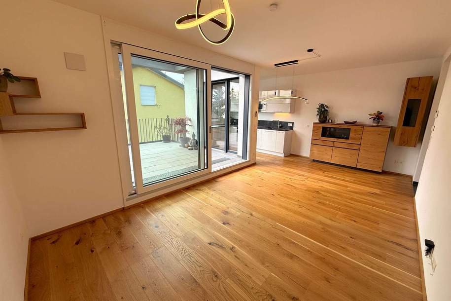 42 m² Außenfläche, kompakt aufgeteilte 56,33 m² Wohnfläche und kleiner Donaublick!, Wohnung-kauf, 435.000,€, 1220 Wien 22., Donaustadt
