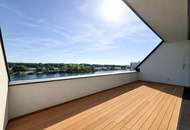 ERSTBEZUG MIT BADESTEG AM WASSER: Ruhelage mit Fernblick über die Donau I großzügige Terrassen I ca. 100 m² Wohnküche I 2 Garagenplätze &amp; 2 Kellerabteile