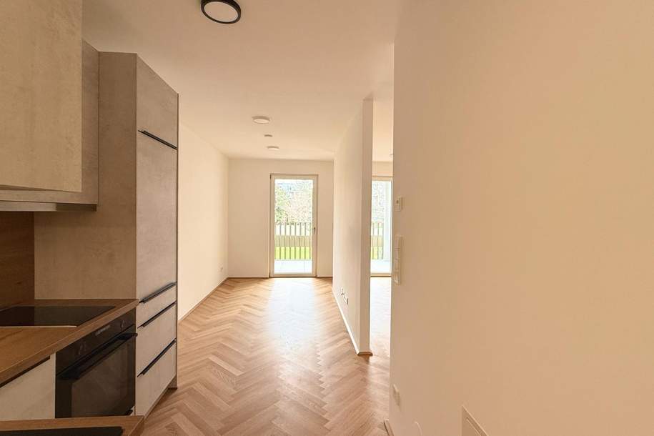 Gym &amp; Sauna im Haus. Augarten &amp; Donaukanal vor der Tür: 1,5 Zimmer mit großem Balkon, Wohnung-miete, 1.149,00,€, 1020 Wien 2., Leopoldstadt