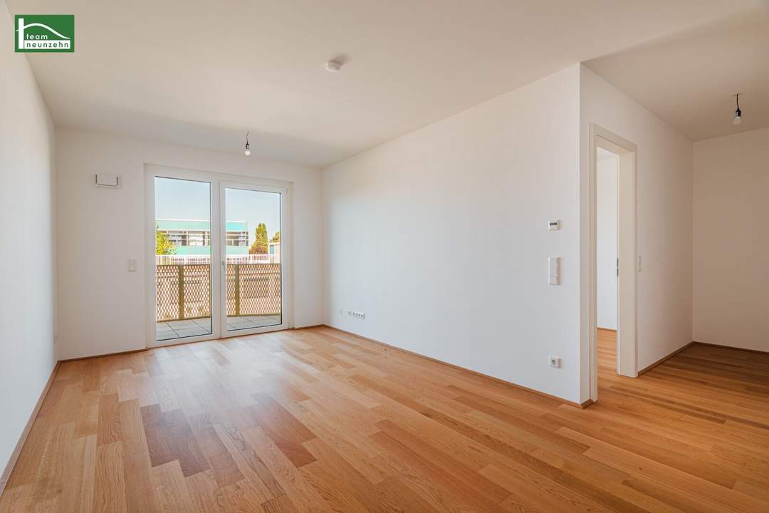 Begehrter Erstbezugs-Neubau mit Balkon und hervorragender Ausstattung - Provisionsfrei im "Hirschfeld - naturnah wohnen"