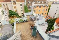 Freiraum über dem Servitenviertel: Großzügige DG-Maisonette mit herrlicher Aussicht und zusätzlichem Studio