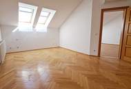 AUGARTEN-NÄHE, FÖRSTERGASSE, klimatisiertes 93 m2 Dachgeschoß, 3 Zimmer, Komplettküche, 2 Bäder, Parketten, Fernblick