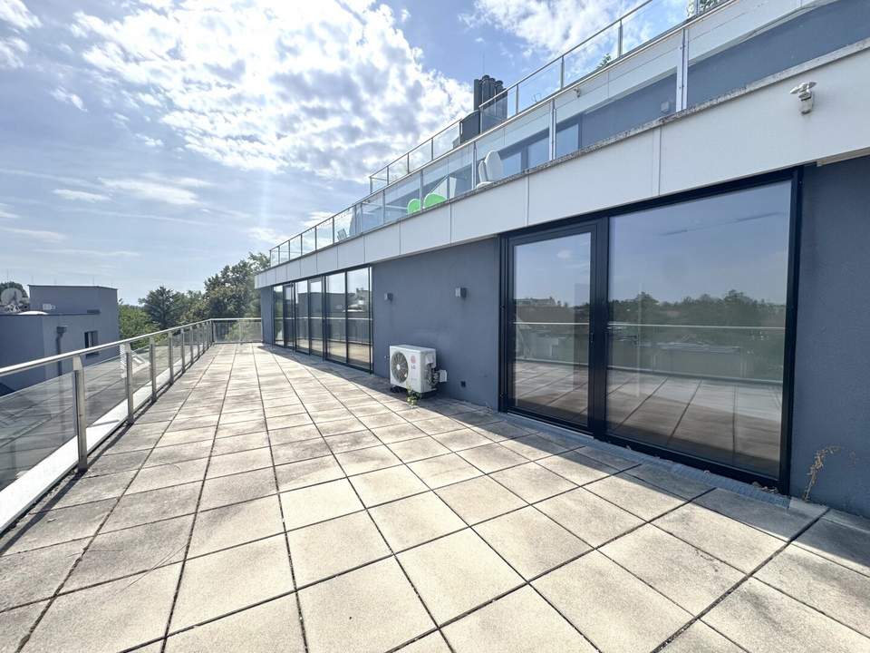 Terrassentraum zwischen Donauzentrum und Alter Donau - 3-Zimmer inkl. Klimaanlage und Einbauküche -