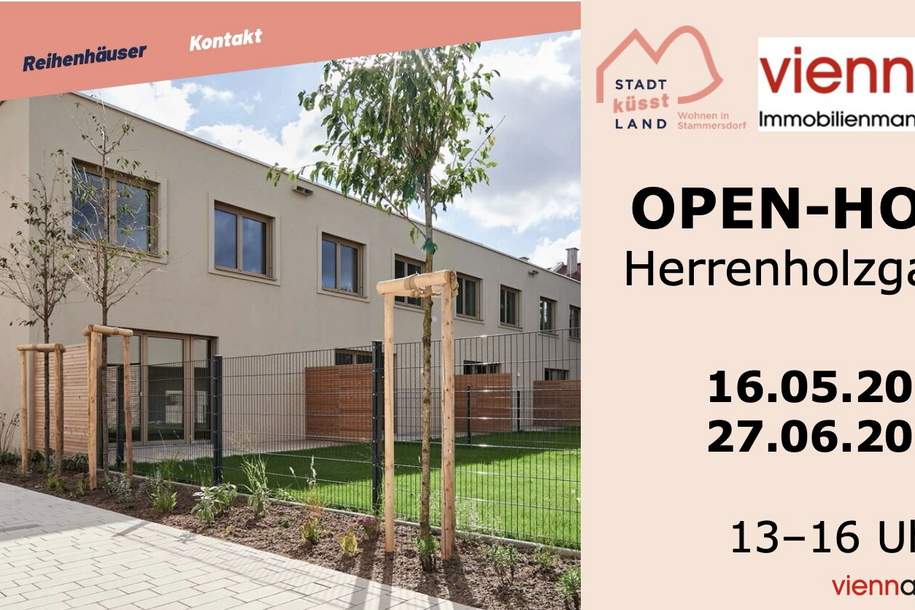 STADT KÜSST LAND - Neu errichtete Reihenhäuser - 4-5 Zimmer, Eigengarten, Terrasse, Photovoltaik, Wärmepumpe und KFZ-Stellplatz am ländlichen Stadtrand, Haus-kauf, 634.900,€, 1210 Wien 21., Floridsdorf