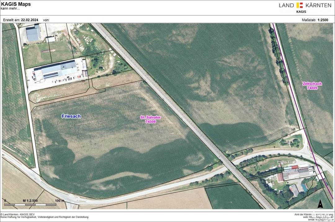 Gewerbegrundstück Widmung "Bauland-Gewerbegebiet" mit einer Fläche von insgesamt 51954 m² zu verkaufen - auch Teilflächen möglich