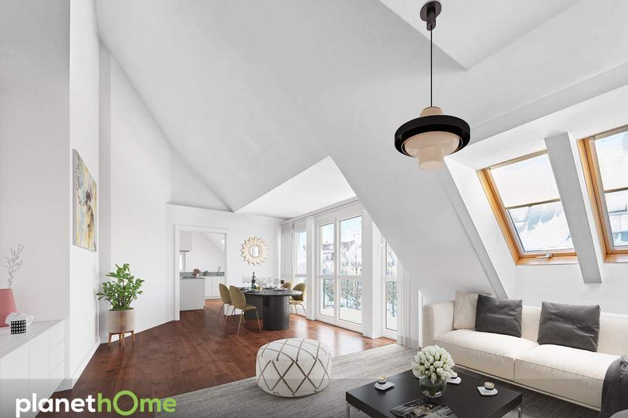 Dachgeschoß/ganze Etage/2 Garagen, Wohnung-kauf, 990.000,€, 1190 Wien 19., Döbling