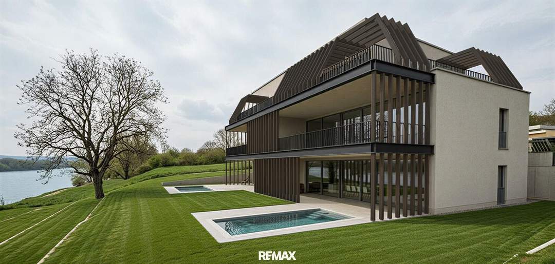 Exklusive Gartenwohnung mit Donaublick und optionalem Pool