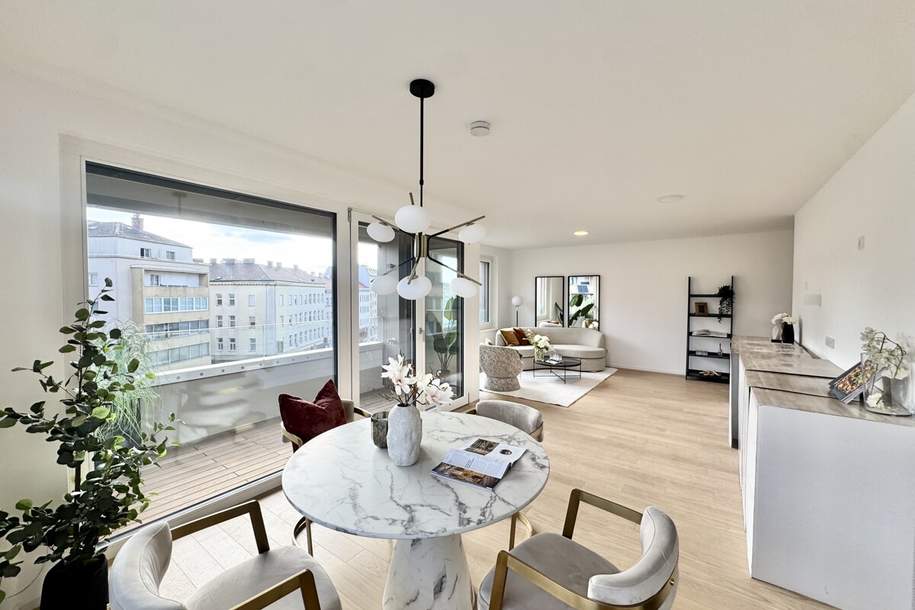 6. Stock: Provisionsfrei direkt am Hauptbahnhof - Zweizimmer-Wohnung mit attraktivem Grundriss, Wohnung-kauf, 440.000,€, 1100 Wien 10., Favoriten