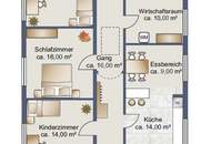 Bungalow in Siedlungsrandlage mit sensationellem Garten und Sauna-Bereich