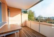 Ruckerlberg: Lichtdurchflutete 2-Zimmer-Wohnung mit Balkon und Tiefgaragenplatz