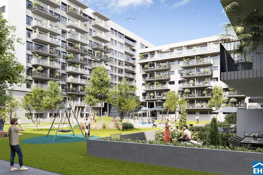 Grüne Oase in der Stadt – Wohnen mit Park &amp; Spielplatz im Innenhof, Wohnung-miete, 804,30,€, 8010 Graz(Stadt)