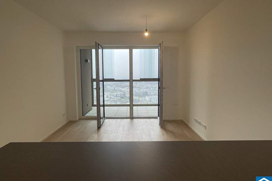 Ab 01.03 - 18.Stock- 2-Zimmer-Wohnung mit Loggia!, Wohnung-miete, 1.075,00,€, 1030 Wien 3., Landstraße