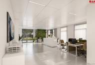 191,49 m² Büro-/Ordinations- u. Geschäftsflächen auf einer Ebene mit flexiblen Ausbaumöglichkeiten direkt an der Salzburger Straße