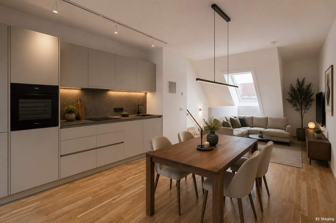 MAI-HIGH-SONETTE >> Moderne Duplex-Wohnung für ANLEGER mit lichtdurchfluteten Räumen >> DACHTERRASSE