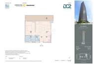 50. Etage - Sonnenaufgang über dem Kaiserwasser – 2 Zimmer mit Freifläche