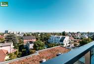 Machen Sie Ihrer Familie eine Freude: Weitblick in Hof-Ruhelage - Terrasse direkt beim Donauzentrum und U1 - Küche, Klima, Garage