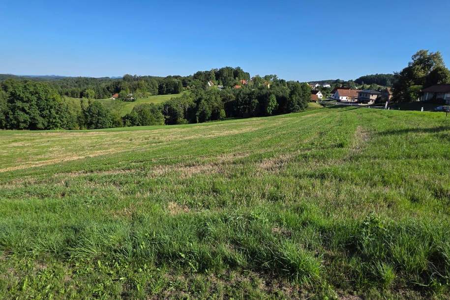 Sonniges Baugrundstück in Kohldorf 15 km östlich von Graz!, Grund und Boden-kauf, 69.000,€, 8323 Graz-Umgebung