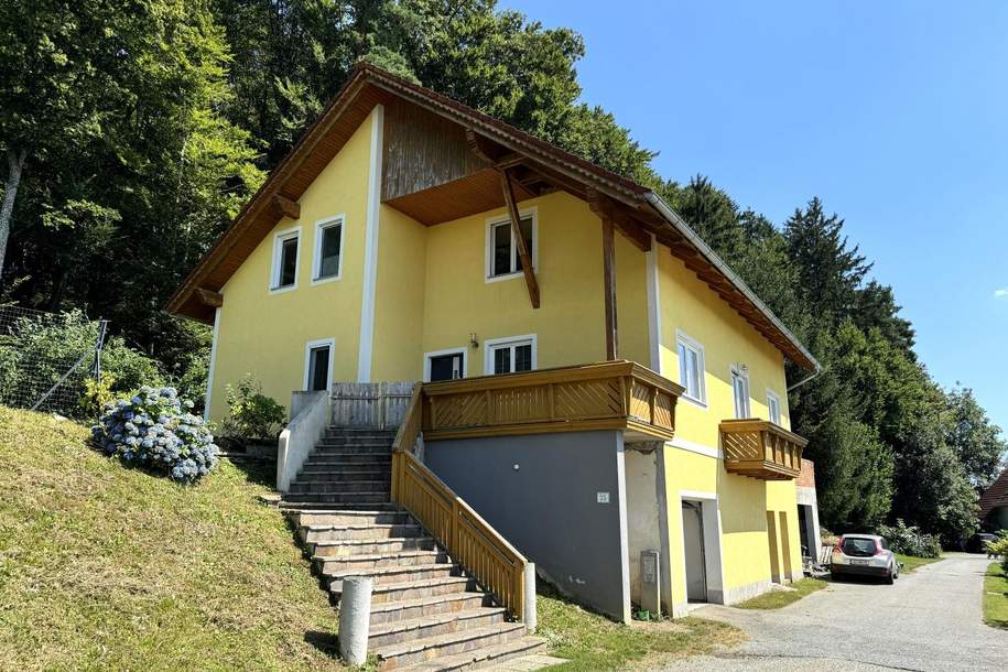 Ein- oder Zweifamilienhaus am Waldrand mit wunderschönem Weitblick, Haus-kauf, 280.000,€, 8413 Leibnitz