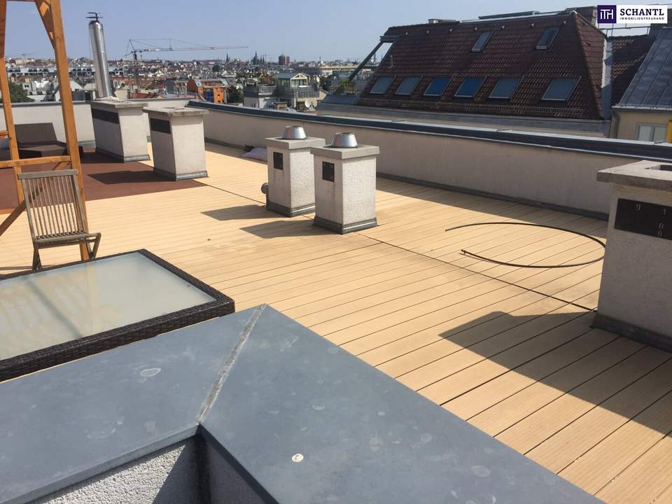 RARITÄT Nähe Schönbrunn!! Entzückendes Penthouse Loft ++ Dachterrassenwohnung mit Weitblick über Wien ++ Neubauwohnung ++ 2 Terrassen ++ Klimaanlage ++