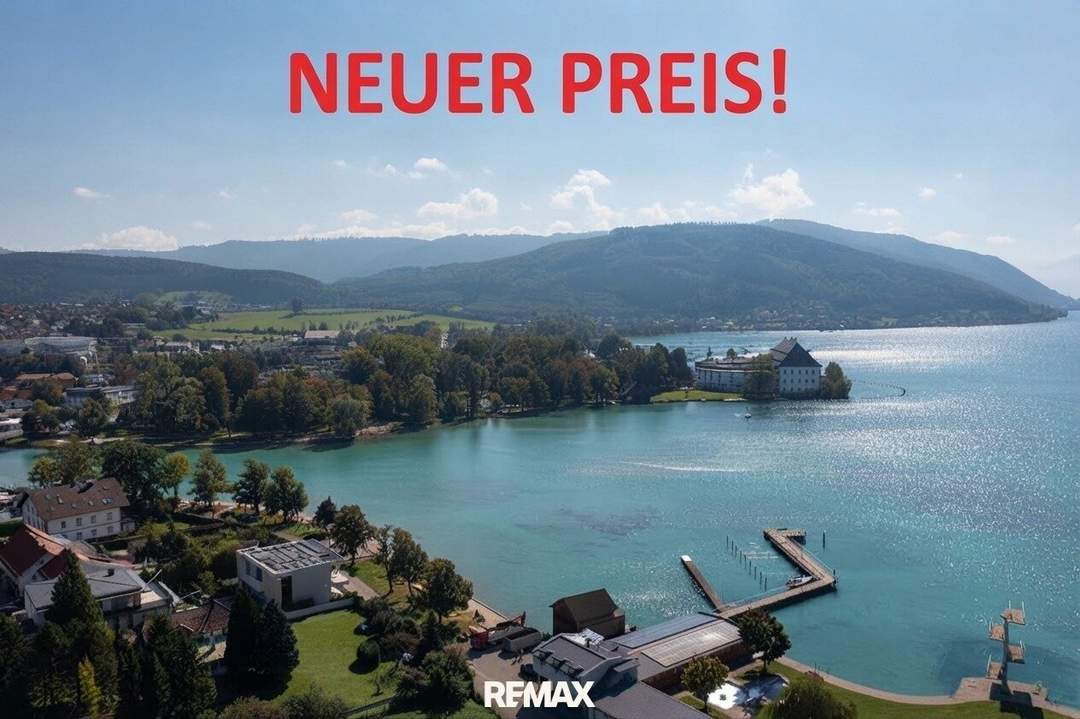 NEUER PREIS! Wenn ich den See seh, brauch ich kein Meer mehr! Panoramatischer Seeblick auf den Attersee.