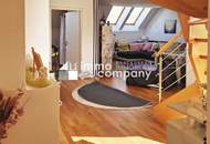 Relaxen mitten in der Stadt! Sympathische, helle Dachgeschoss Maisonettenwohnung mit Balkon und Terrasse - freier Blick über Wien