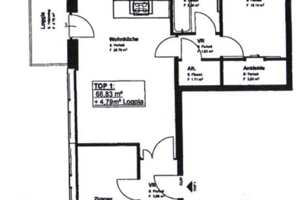 3-Zimmer-Neubau mit Loggia direkt bei der Donau, Wohnung-miete, 1.299,00,€, 1220 Wien 22., Donaustadt
