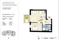 Innenhof ausgerichtete 2-Zimmer Wohnung in Top Lage!
