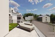 Abkühlen im hauseigenen Pool .... Ihre Traumwohnung mit Terrasse oder Garten und Fernblick Nähe Maurer Wald PROVISIONSFREI !!