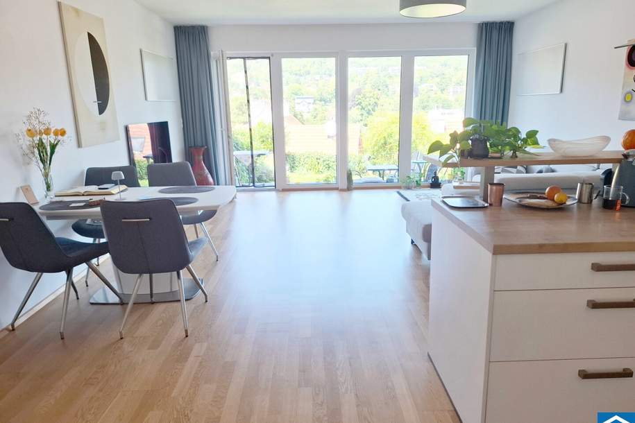 Wohnerlebnis mit traumhaftem Ausblick und uneinsehbarem Garten, Wohnung-kauf, 299.000,€, 2371 Mödling