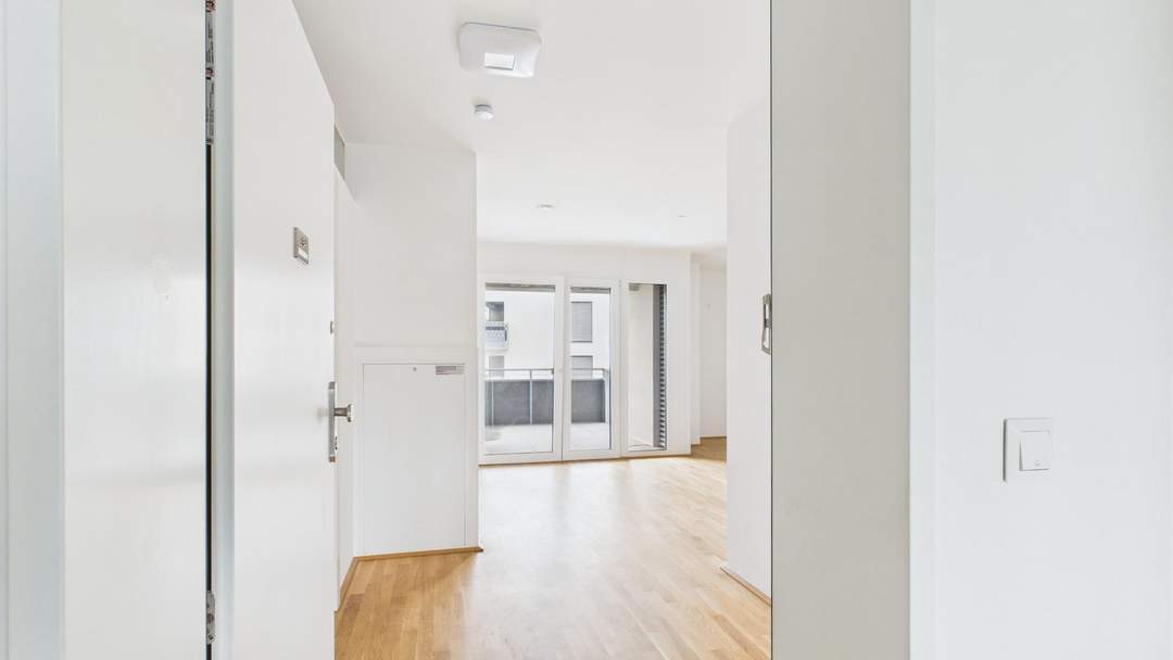 2 Zimmer Wohnung mit großer Loggia und perfekter Anbindung ERSTBEZUG