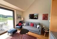 Südsteirische Weinstraße - Hochgraßnitzberg: Zweitwohnsitz! 3-Zimmer-Apartment mit Dachterrasse und viel Privatsphäre, Wellnessbereich, Fitnessraum & Infinity-Pool!
