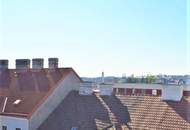 FERNBLICK, DACHGESCHOSS, 59 m2 Maisonette mit 13 m2 Terrasse, 2 Zimmer, Komplettküche, Duschbad, Parketten, Speckbachergasse