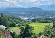 Baugrundstück mit See- und Karawankenblick