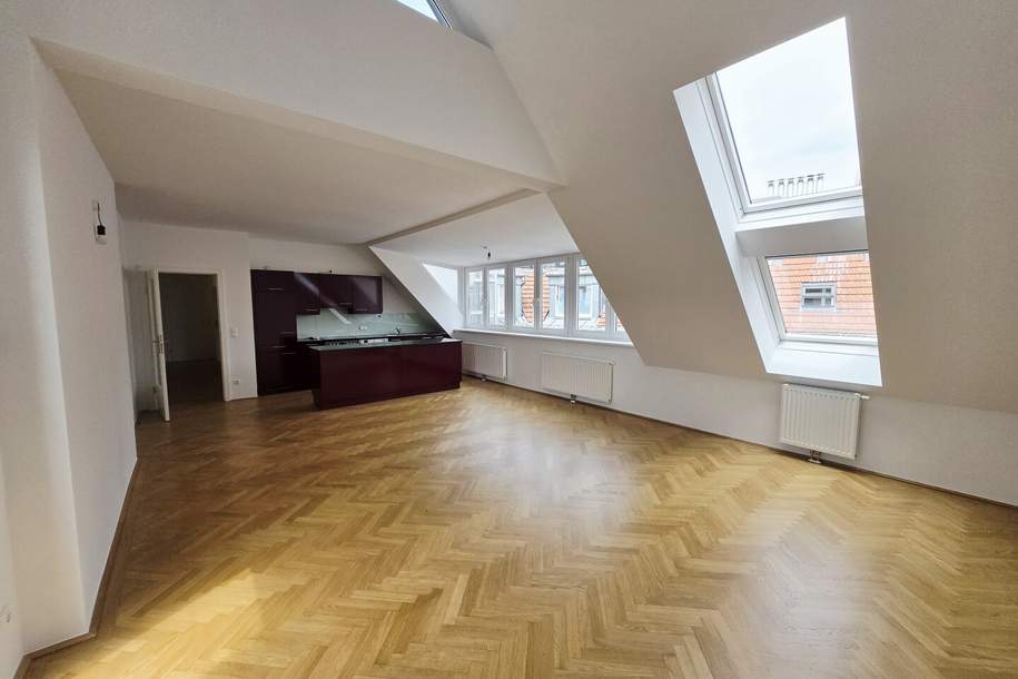 Dachterrassentraum im Alsergrund: großzügige 4-Zimmer-Wohnung &amp; 82 m² Terrasse in der Porzellangasse, Wohnung-miete, 2.514,63,€, 1090 Wien 9., Alsergrund