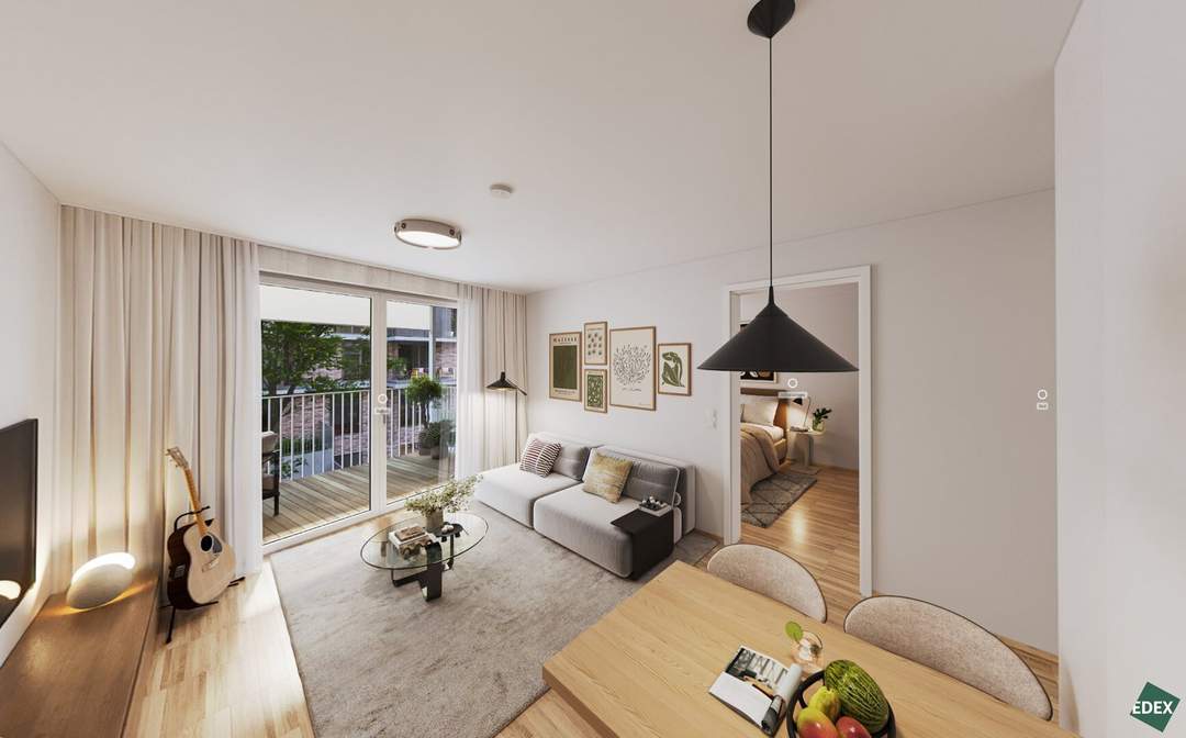 VILLAGE IM DRITTEN | PROVISIONSFREI | 3-Zimmer Wohnung mit großzügigem Balkon