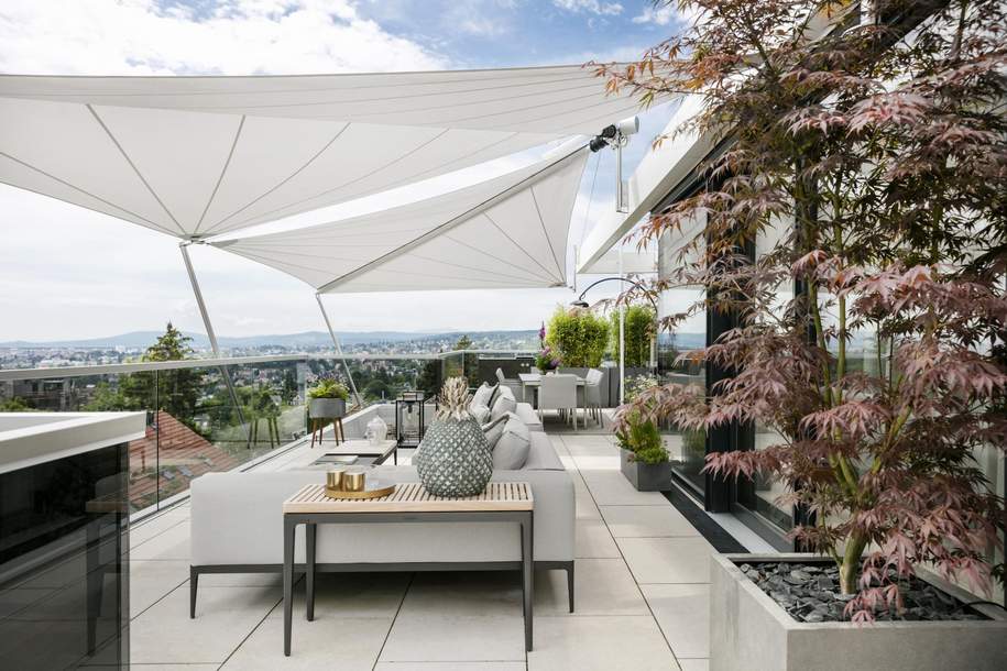 LUXUS-PENTHOUSE I EINZIGARTIGER BLICK ÜBER WIEN | POOL AUF DER DACHTERRASSE, Wohnung-kauf, 4.840.000,€, 1190 Wien 19., Döbling