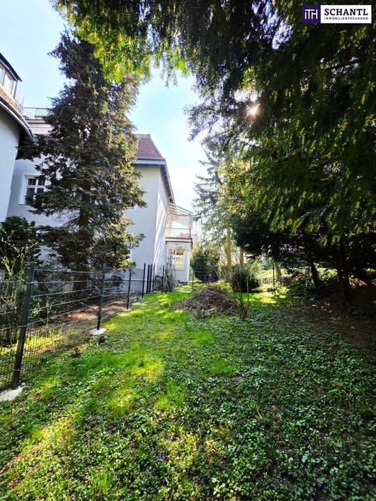 Traumhafte Gartenwohnung in Hietzing mit Sanierungspotenzial in absoluter Ruhelage! Historisches und saniertes Villengebäude + Hochwertiges Umfeld!