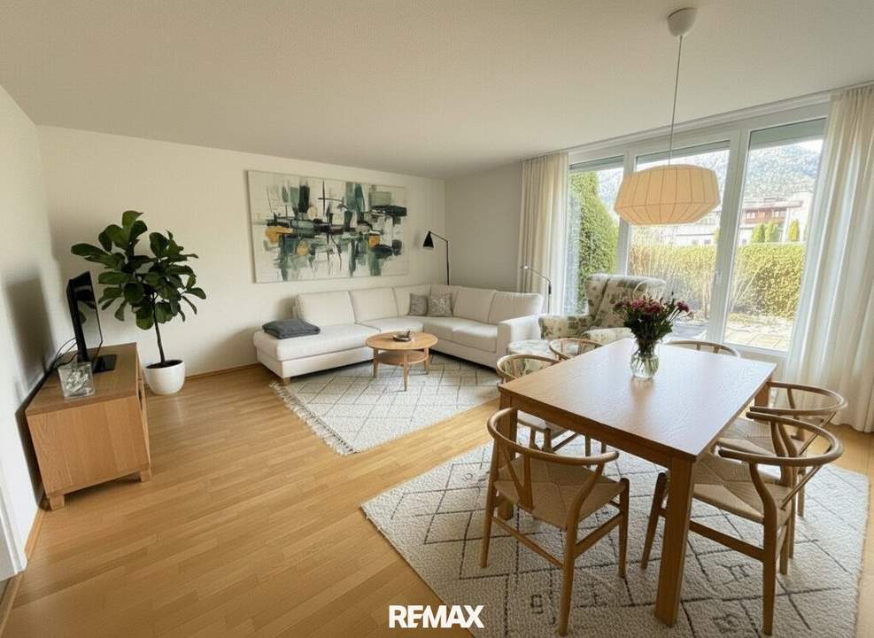 Obsteig: Wohnen, wo andere Urlaub machen- 3-Zimmer Gartenwohnung inkl. Tiefgaragenabstellplatz