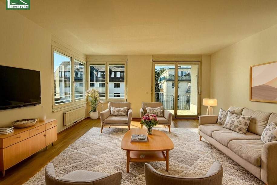 Geräumige Wohnung in Ruhelage in 1190 Wien - Einbauküche, Klimaanlagen und zwei Balkon inklusive!, Wohnung-miete, 2.670,00,€, 1190 Wien 19., Döbling