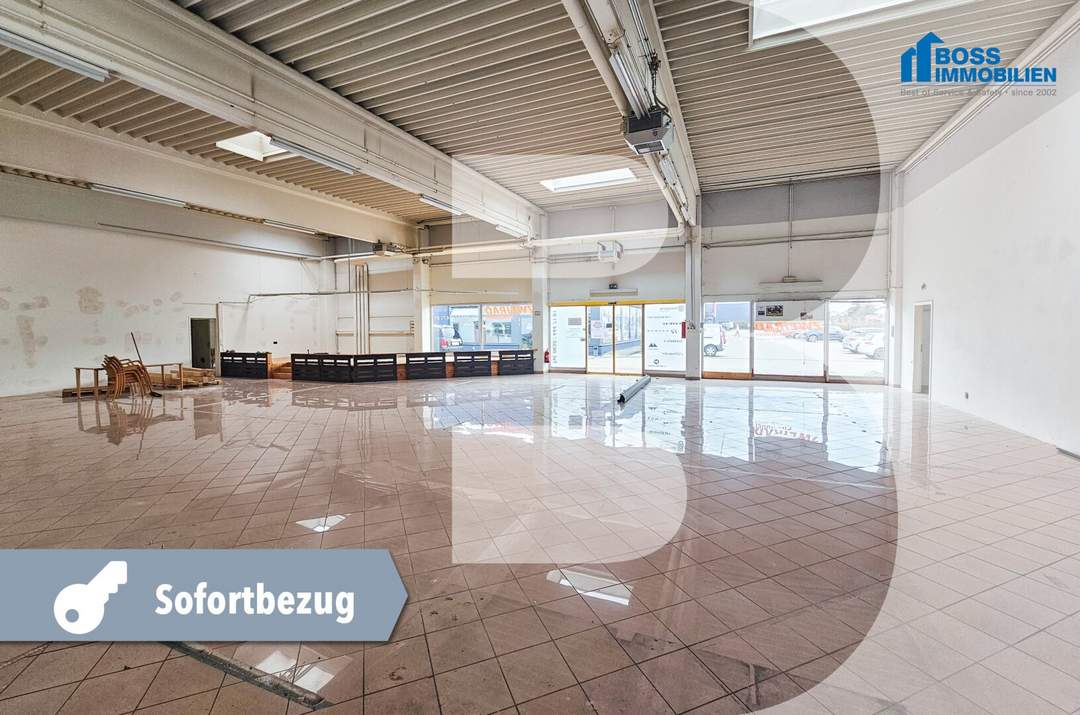 Großzügige Gewerbefläche mit 972 m² in stark frequentierter Lage an der B1