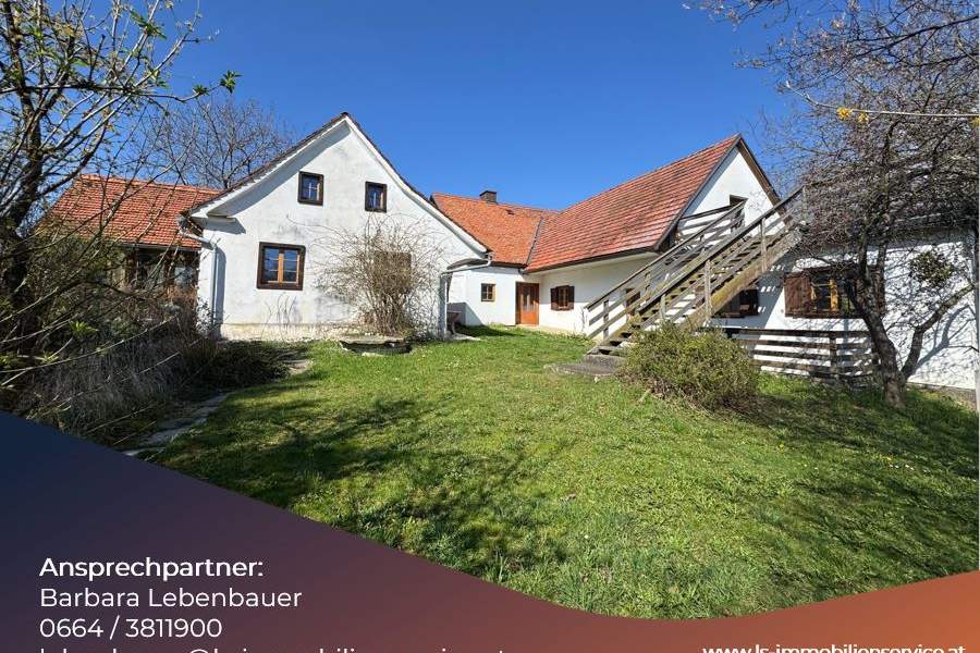 Romantischer Hof mit viel Potential, in sehr beliebter Lage mit schöner Aussicht!!!, Haus-kauf, 290.000,€, 8224 Hartberg-Fürstenfeld