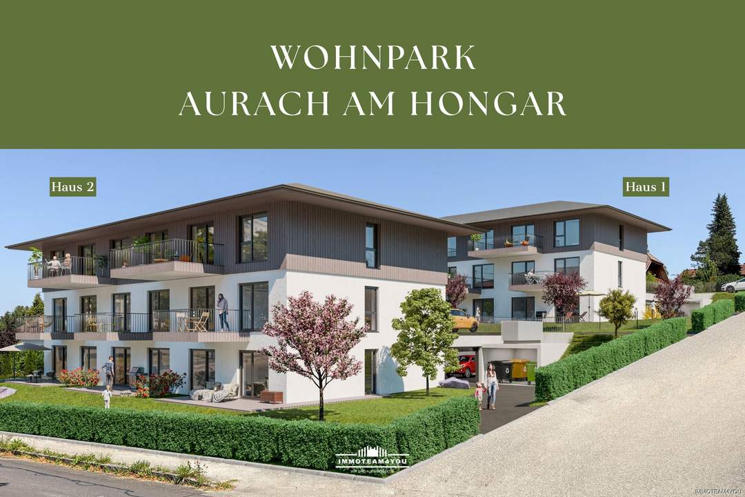 Wohnpark Aurach - Nähe Attersee - Zweitwohnsitz möglich. TG &amp; Stellplatz inklusive. Top 1.04