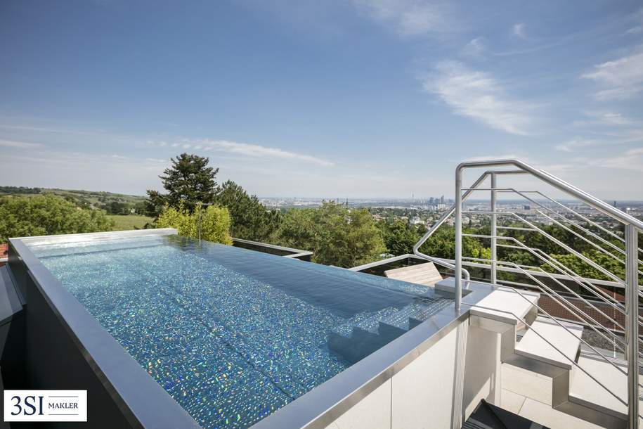 Penthouse mit Pool und Wienblick in ruhiger Toplage, Wohnung-kauf, 5.900.000,€, 1190 Wien 19., Döbling
