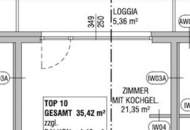 Erstbezug: Moderne 1-Zimmer-Wohnung mit Loggia und Fußbodenheizung in 1230 Wien!