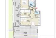 URBAN ROOTS – 3 Zimmer auf rund 59m² - Topfloor mit Südterrasse