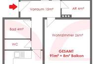 Helle Familienwohnung mit Balkon und PKW-Stellplatz!