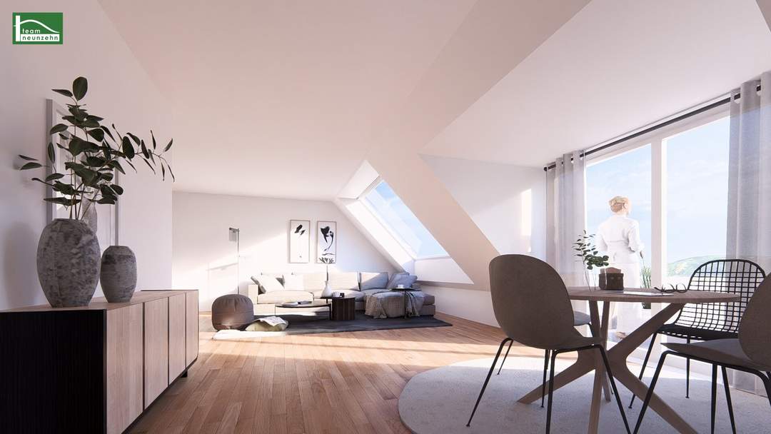 Praxis, Büro, Kanzlei & Privat mit 6-8 Zimmer. Richtung Wien im 19.Bezirk. Wald | Berg | Fluss | amBergblick19, Top 6-8. - WOHNTRAUM